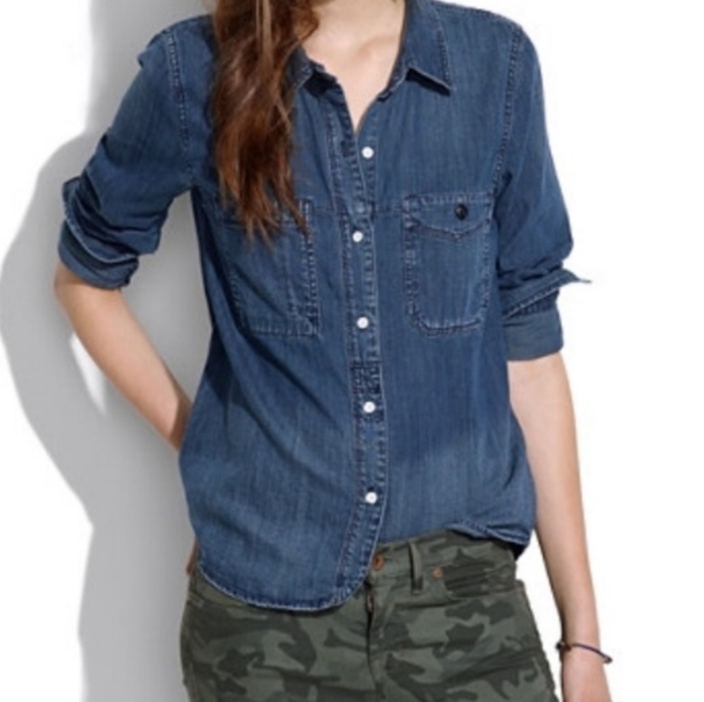 Madewell Denim Boy Shirt in Campground Wash